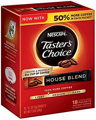 House Blend Instant Coffee Single Serve Sticks, 18 Count