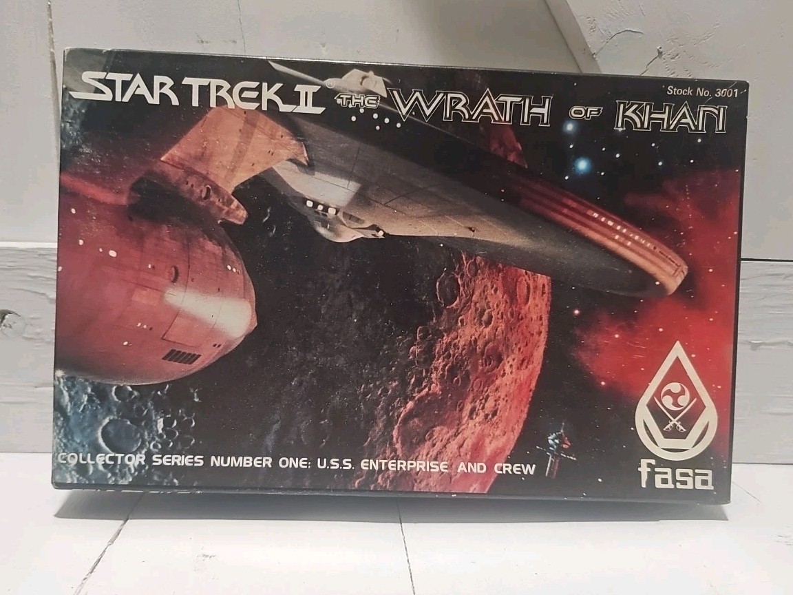 1983 FASA Star Trek II Wrath of Khan Metal Miniatures # 3001 With Box Complete