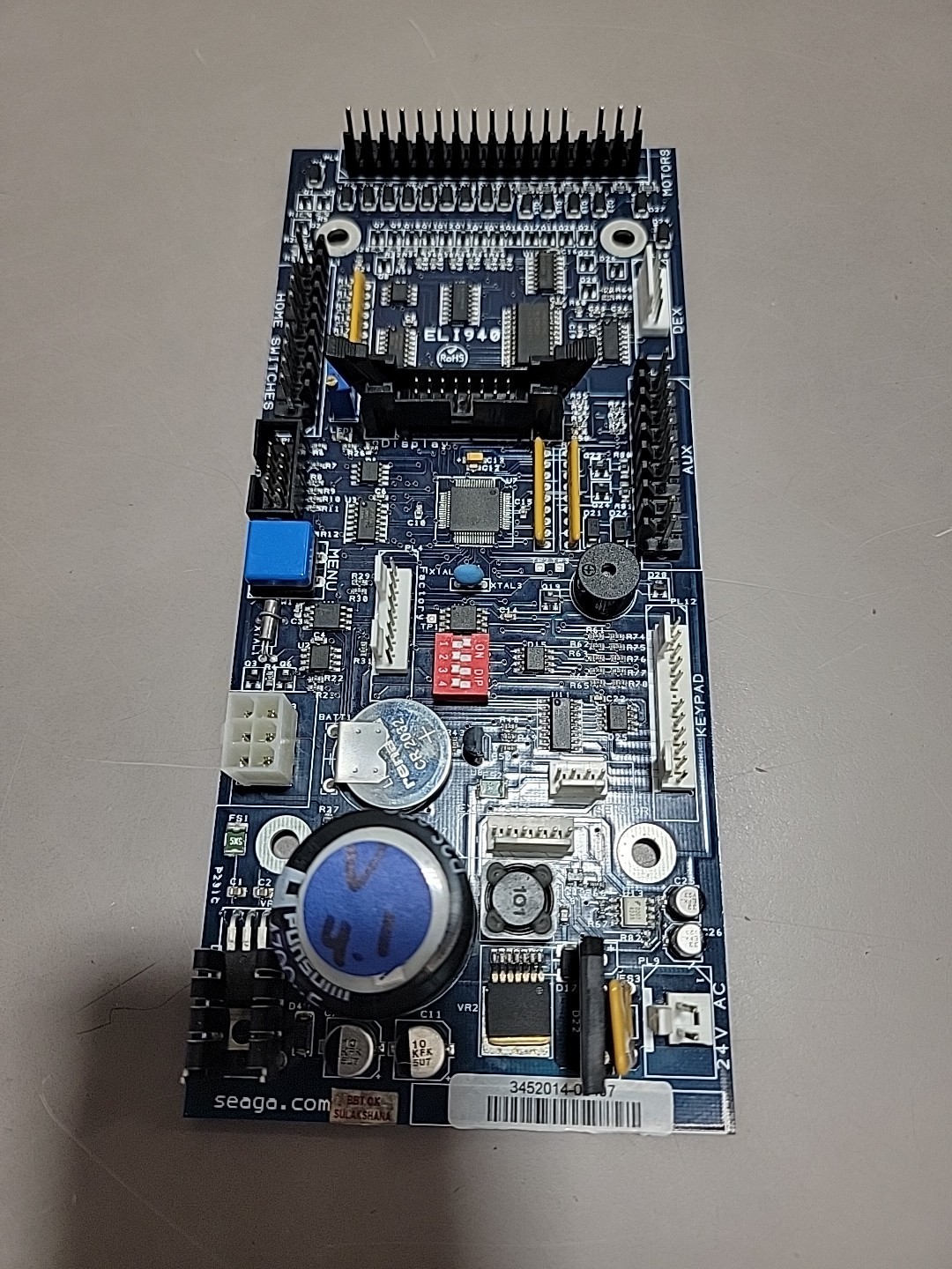 Seaga Combo Vending Machine Control Board ELI940 version 4.1