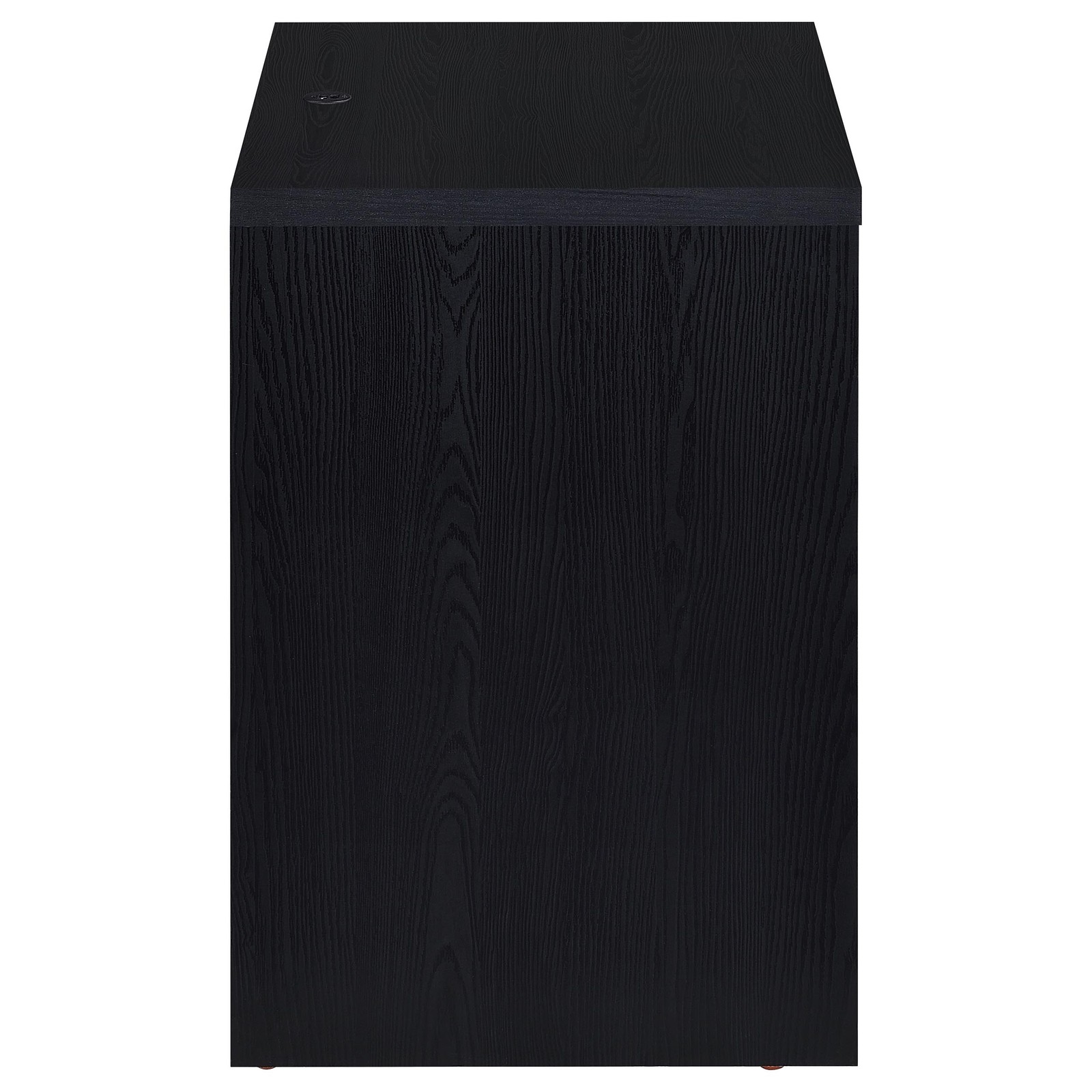 Geary Black 2-drawer Nightstand LED Lights and USB