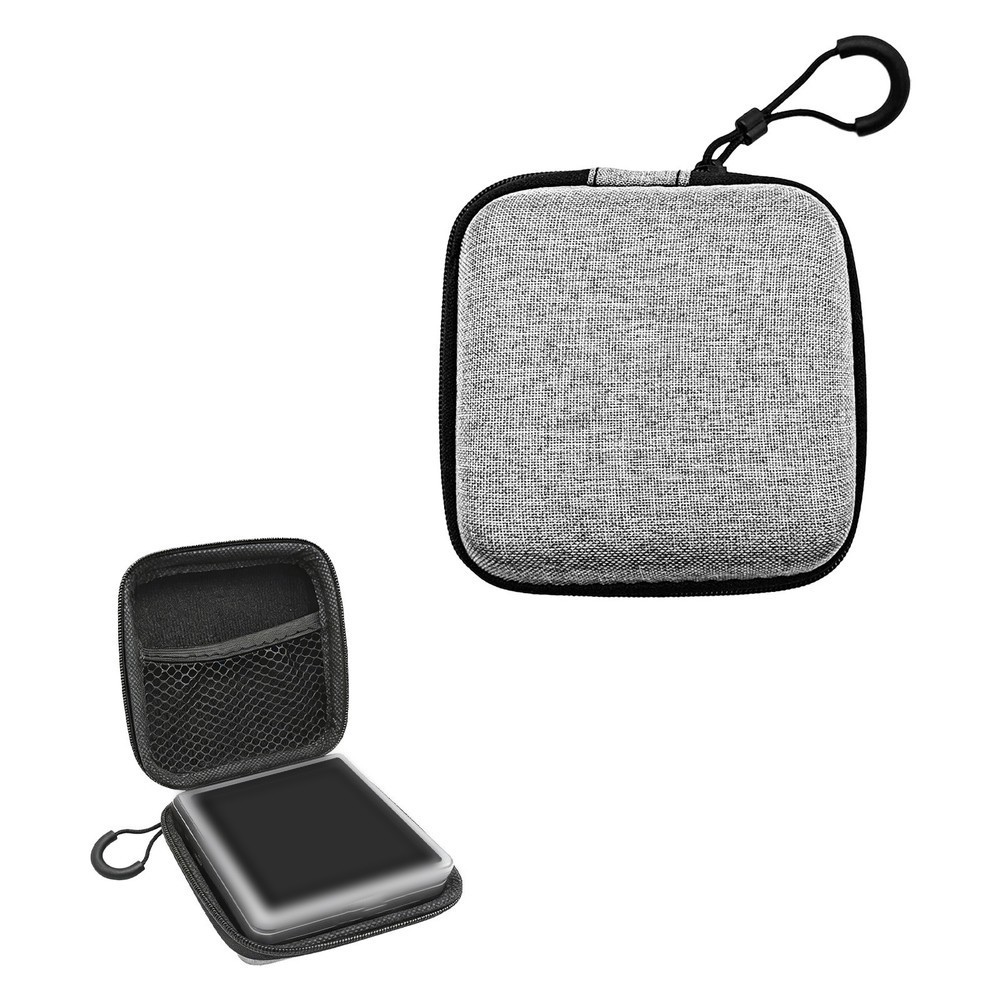 EVA Hard Shell Storage Case for ANBERNIC RG Rotate - Compact 10x10x3CM Gray