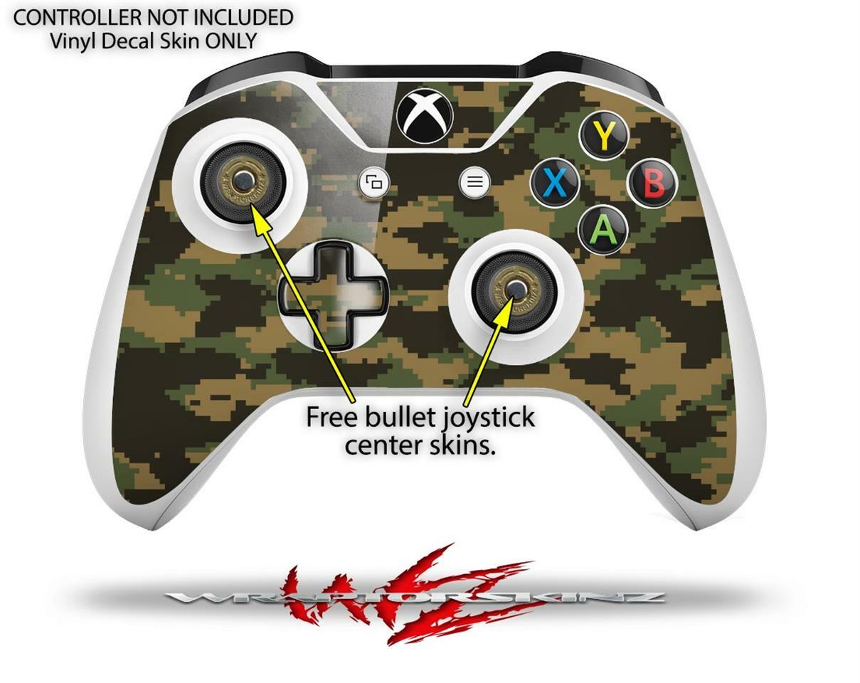 Skin XBOX One S Console Controller WraptorCamo Digital Camo Timber