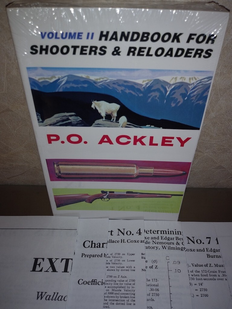Handbook for Shooters & Reloaders V.2 w/Ackley’s Ballistic Charts NEW / UNUSED !