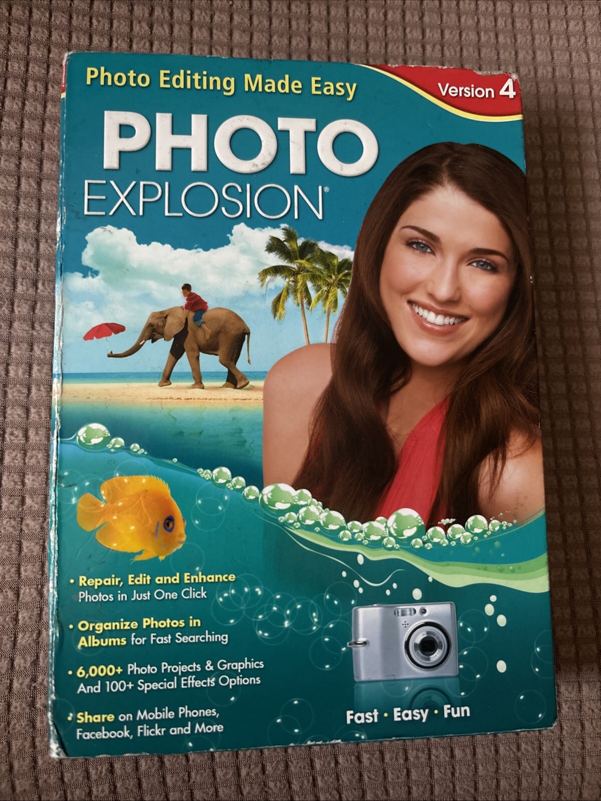 Photo Explosion Deluxe Windows Photo Editing Version 4 - Canon Sony Nikon Camera