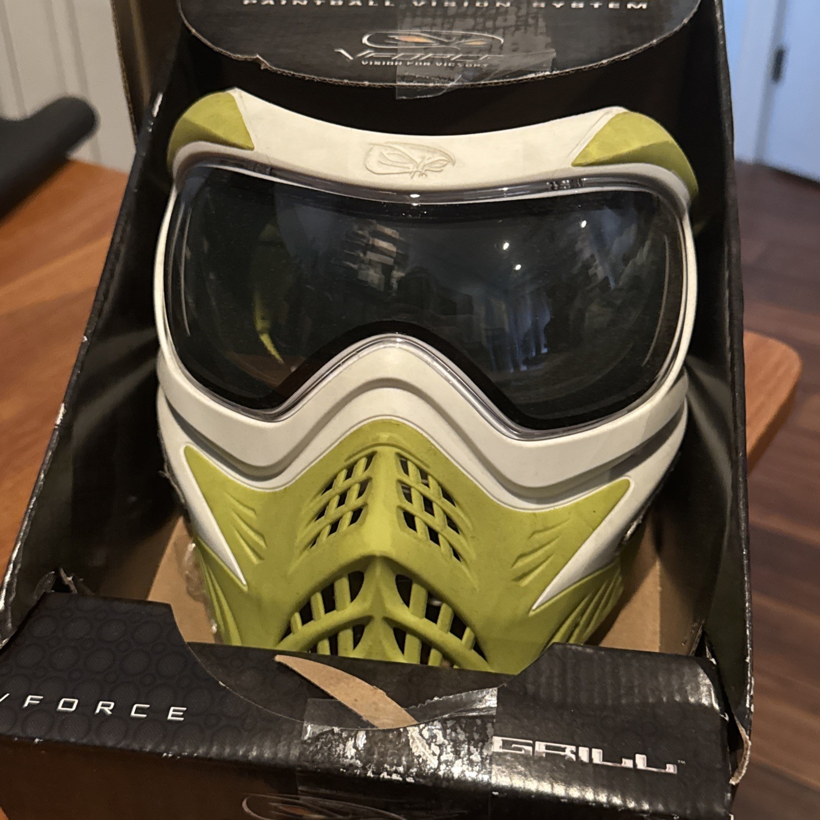 V-Force Grill 2.0 Thermal Paintball Goggles Mask - White Green