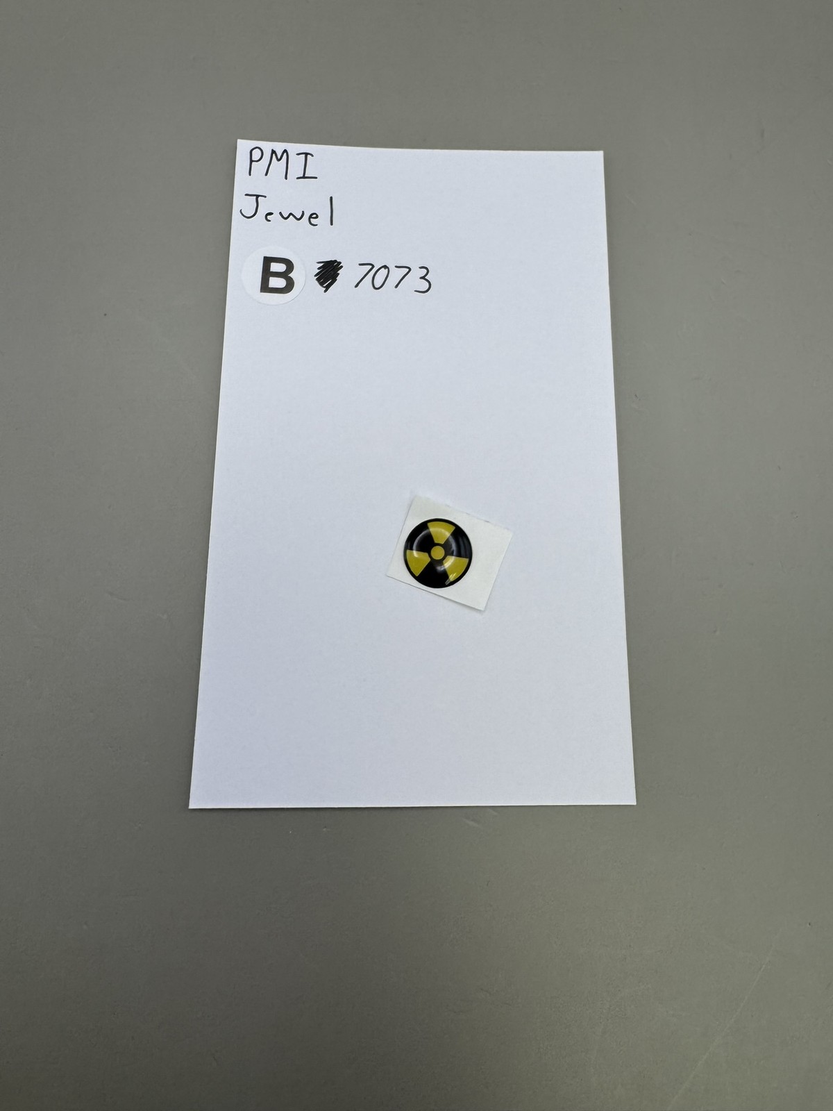 PMI Jewel Radiation Symbol Sticker Decal Yellow Black