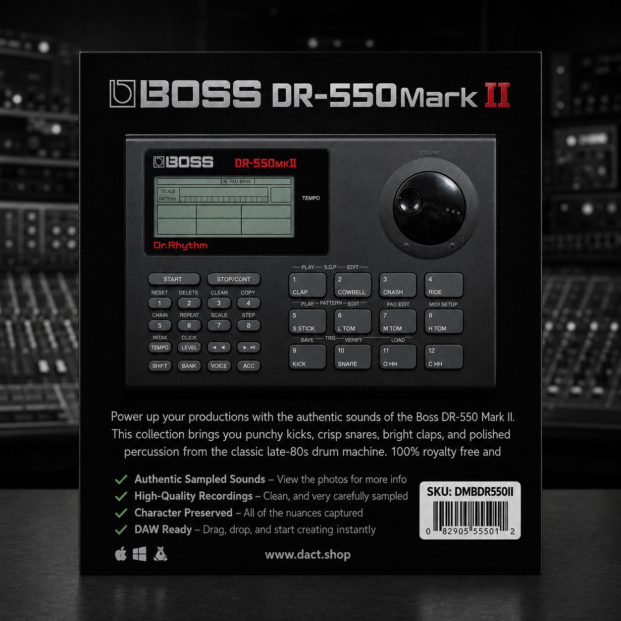 Boss DR-550 MkII Drum Machine Sample Library