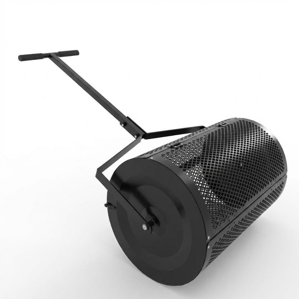 Compost Spreader Peat Moss Spreader 24" Wide Sphagnum Roller for Topsoil
