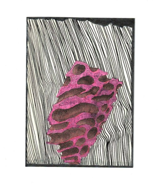 ACEO Original Collage Artist Signed Abstract Surreal Weird Mixed Media ATC OOAK