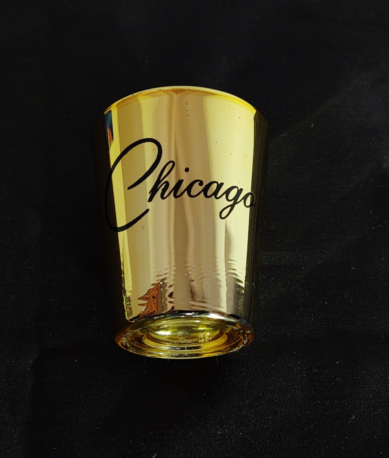 CHICAGO GOLD SHOT GLASS