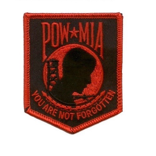 YOU ARE NOT FORGOTTEN PATCH RED ON BLACK