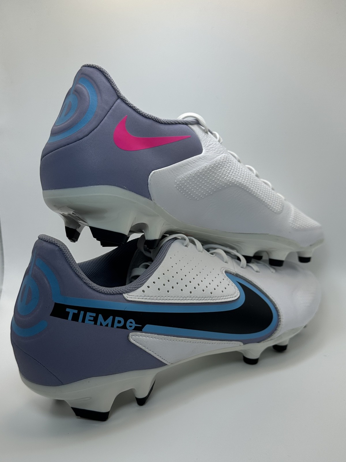 Nike Tiempo Legend 9 Academy FG/MG DA1174-146 - US 13 White/Blue Soccer Cleats