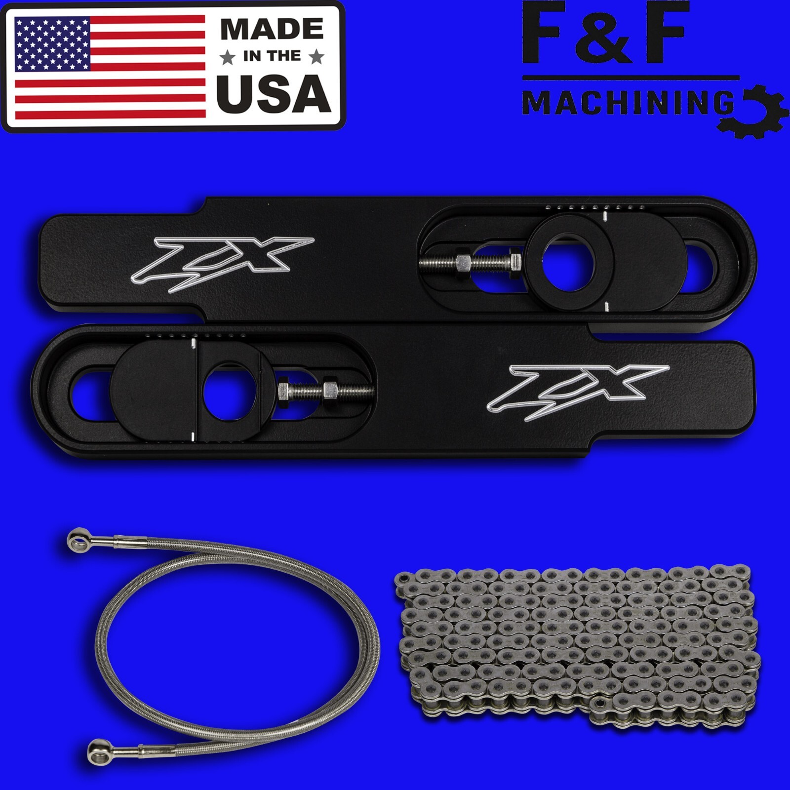 2013 Kawasaki Ninja ZX14 12 inch swingarm extensions , No Abs "Made In The USA"