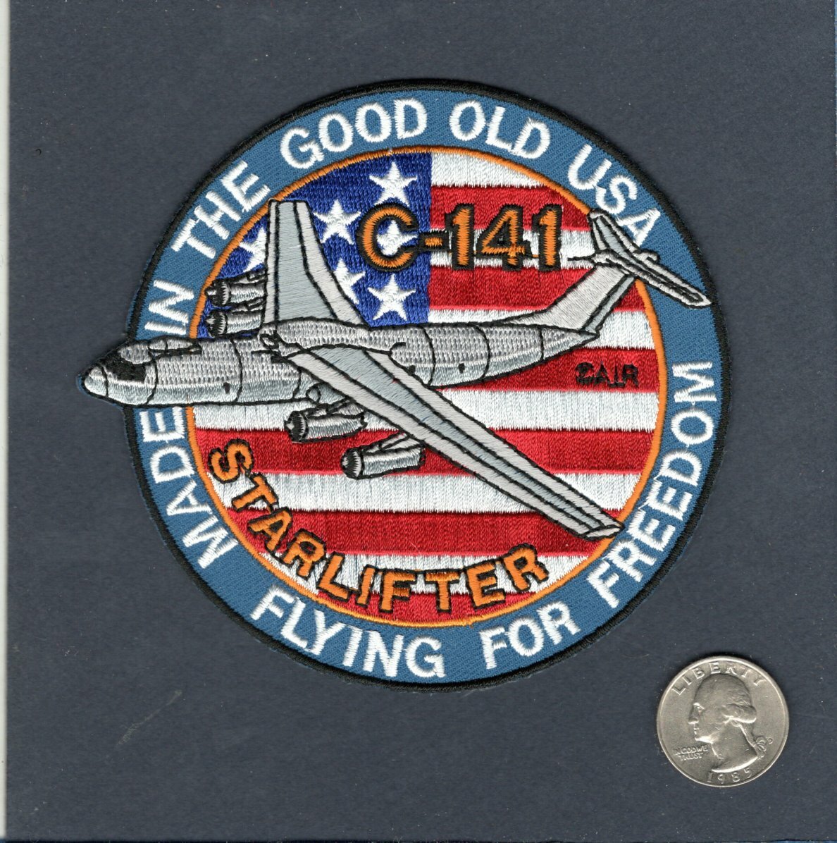 C-141 STARLIFTER MAS MAC USAF ANG Lockheed Airlift Squadron Aircraft Patch FFF