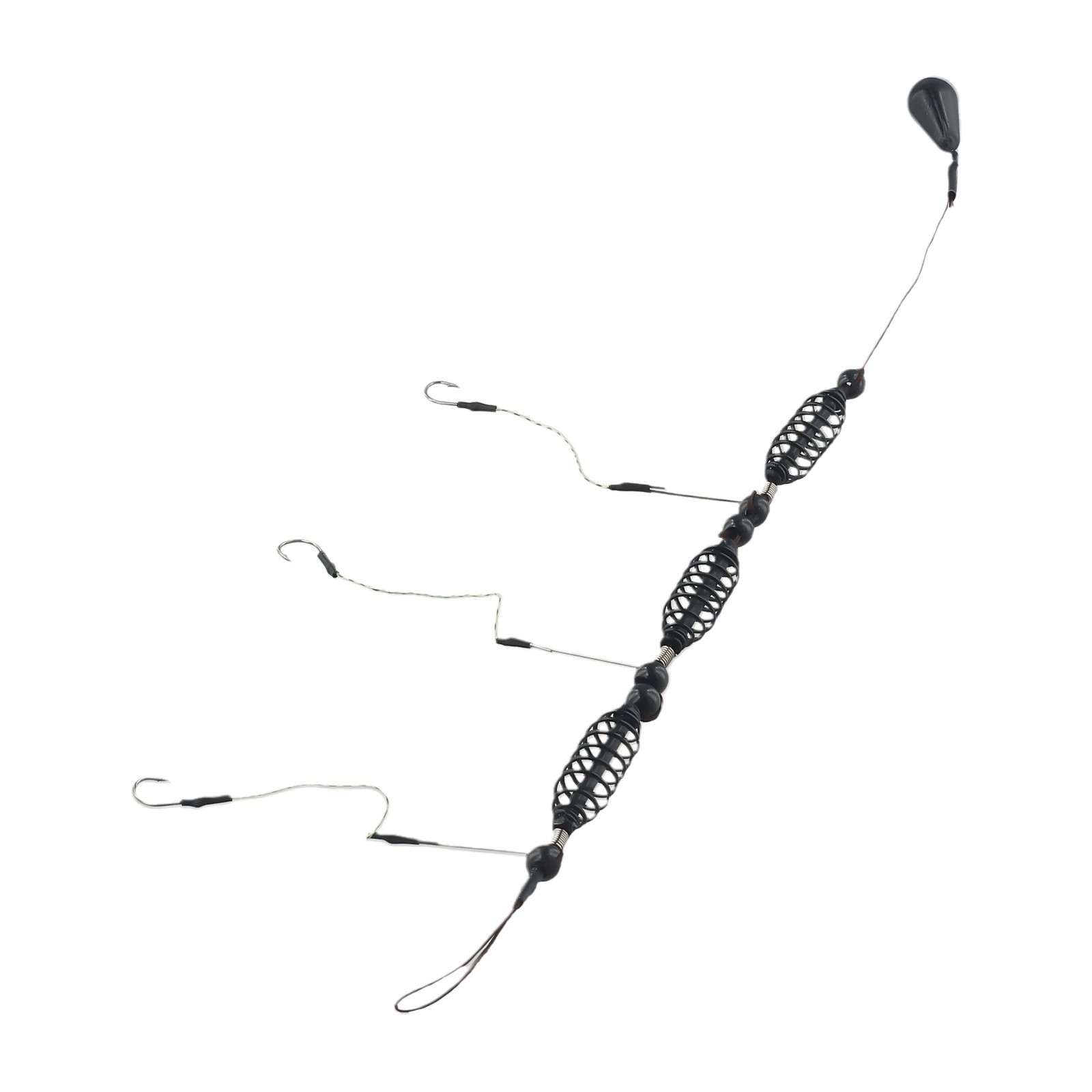Artificial Bait Cage Set Feeder Fishing Ready Tied High Quality Practical