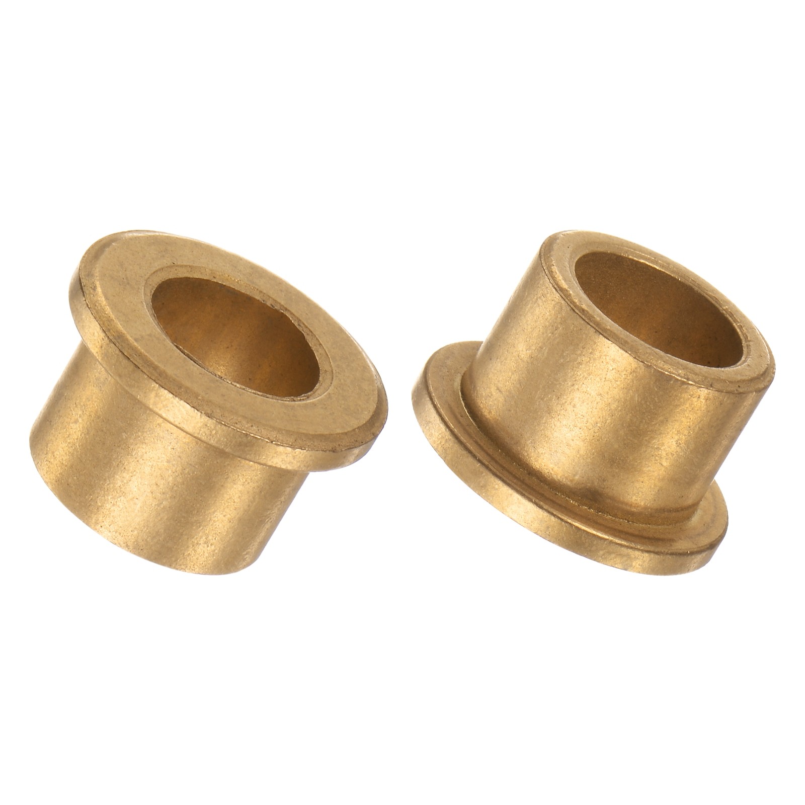 Flange Bearing Sleeve 14mmx20mmx16mm Bronze Self Lubricating Bushings, 2pcs