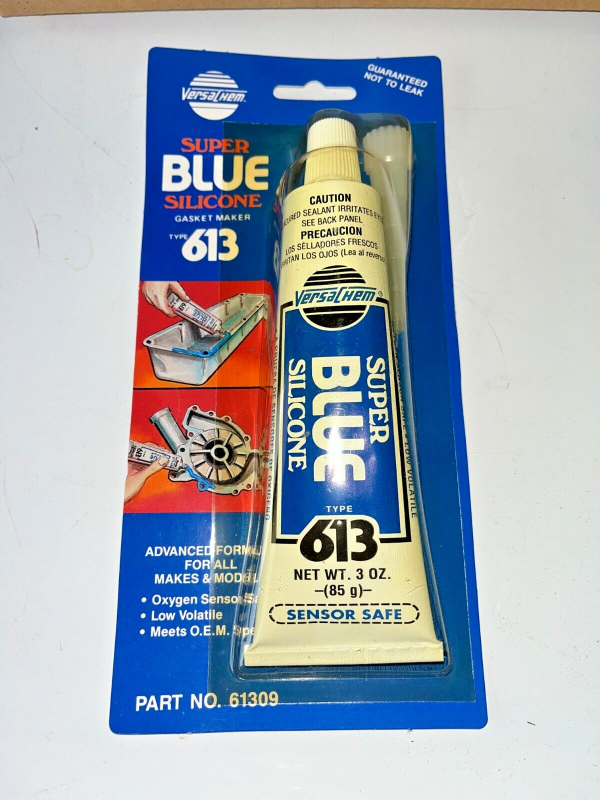 VersaChem 613 Super Blue RTV Silicone Case of 12 3oz Tubes Factory Sealed  61309