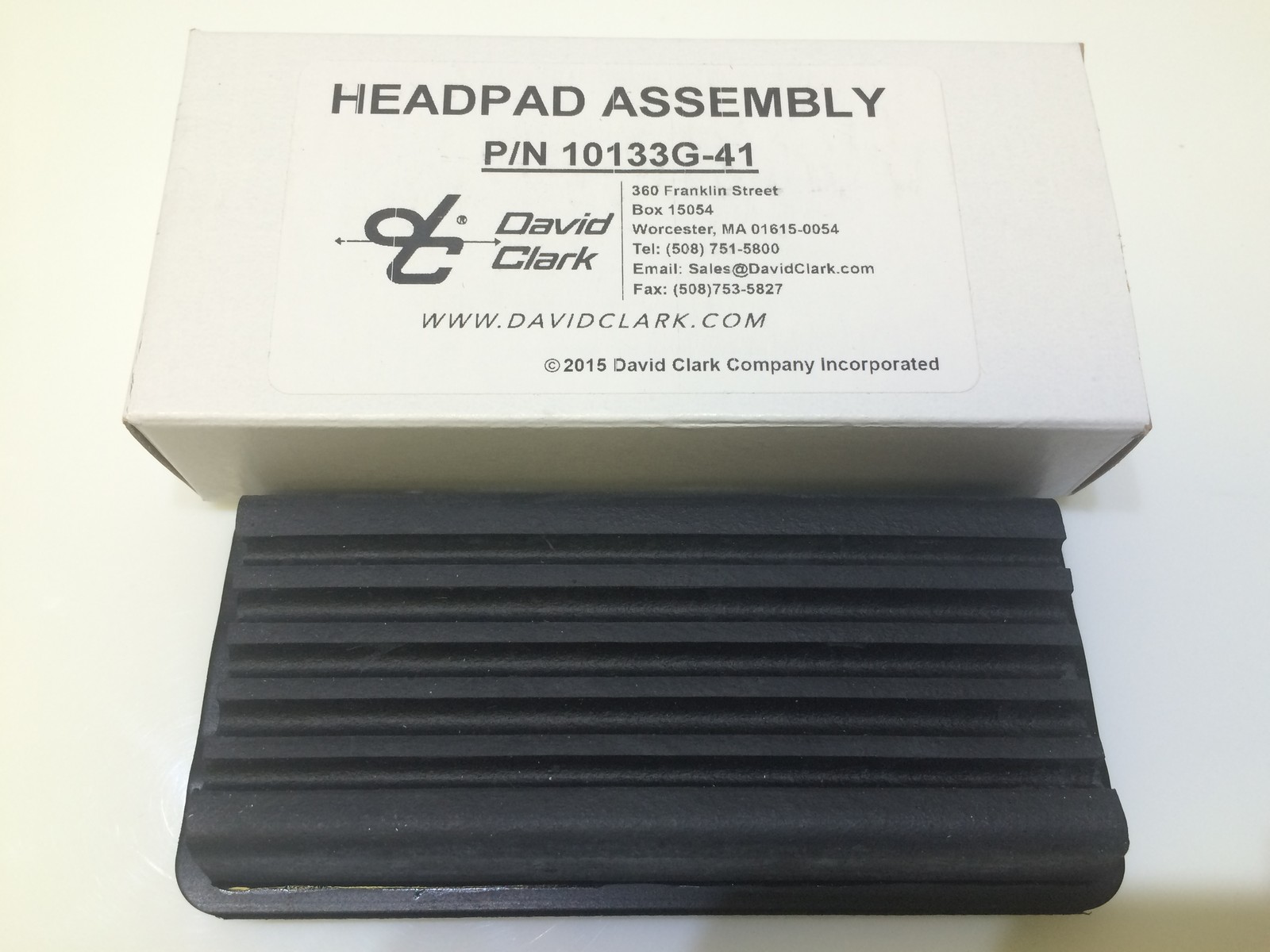GENUINE DAVID CLARK HEAD PAD RIBBED ASSEMBLY p/n 10133G-41