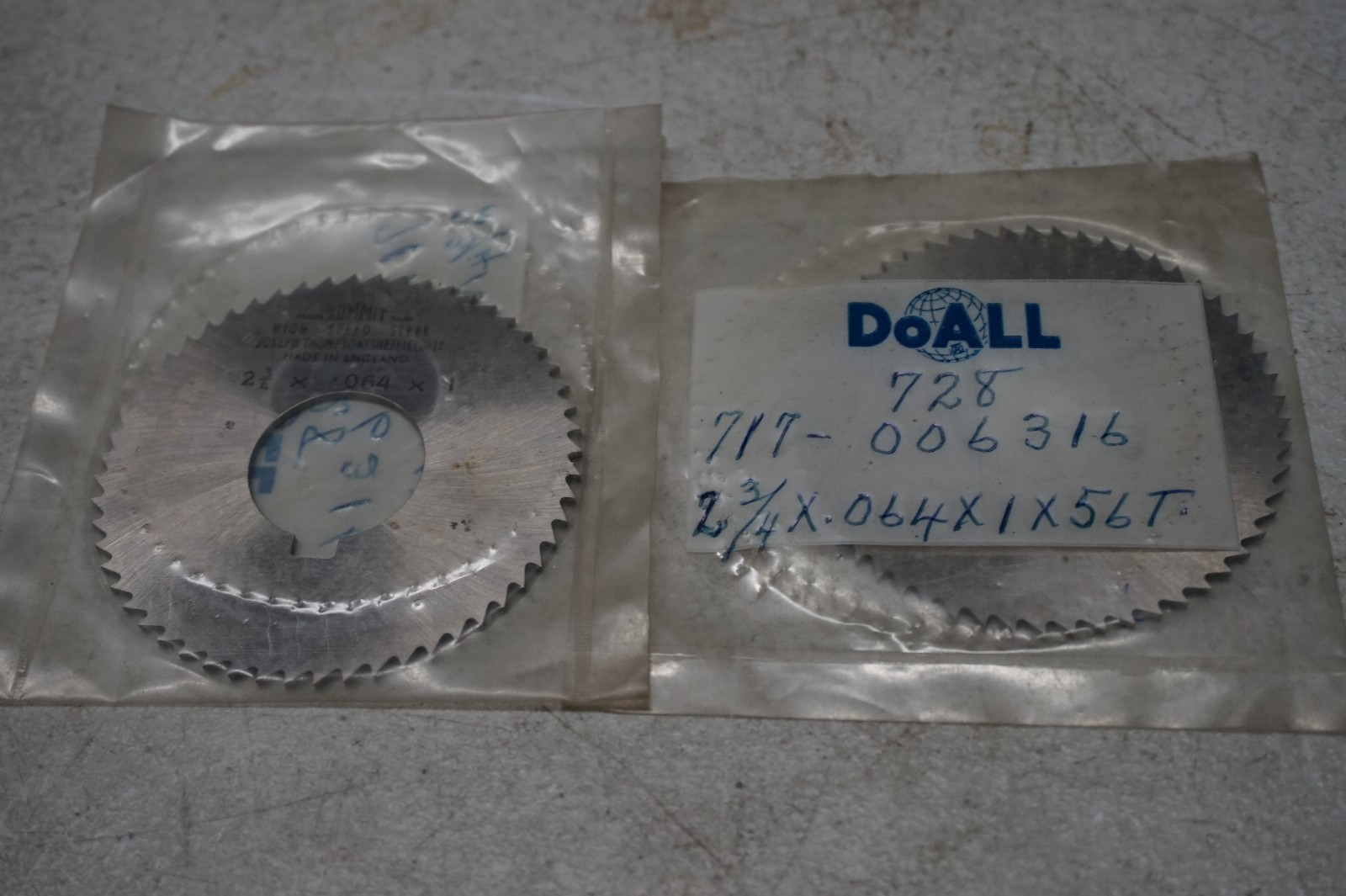 new SUMMIT 2-3/4" x .064" x 1", 56 Teeth #14 HSS Straight Cutting Slotting Saw