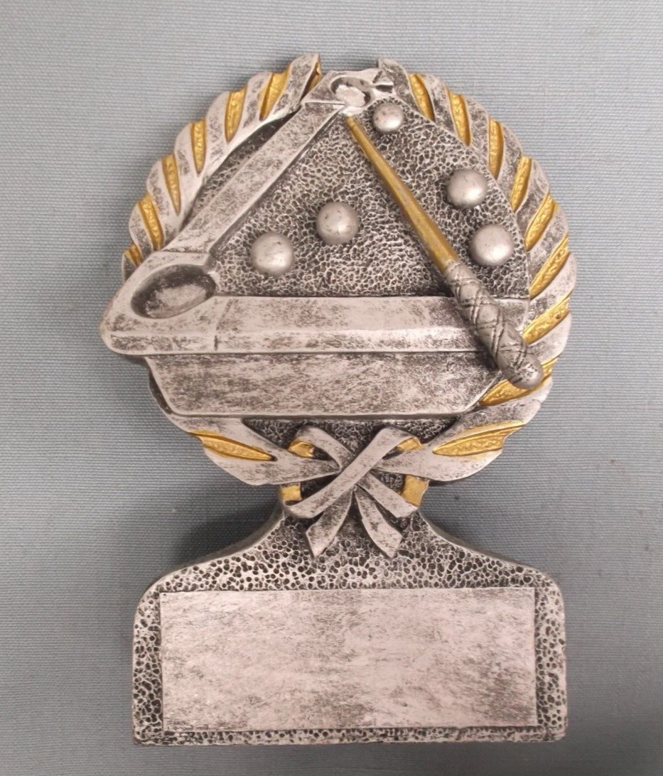 POOL billiards resin trophy award 53407-GS