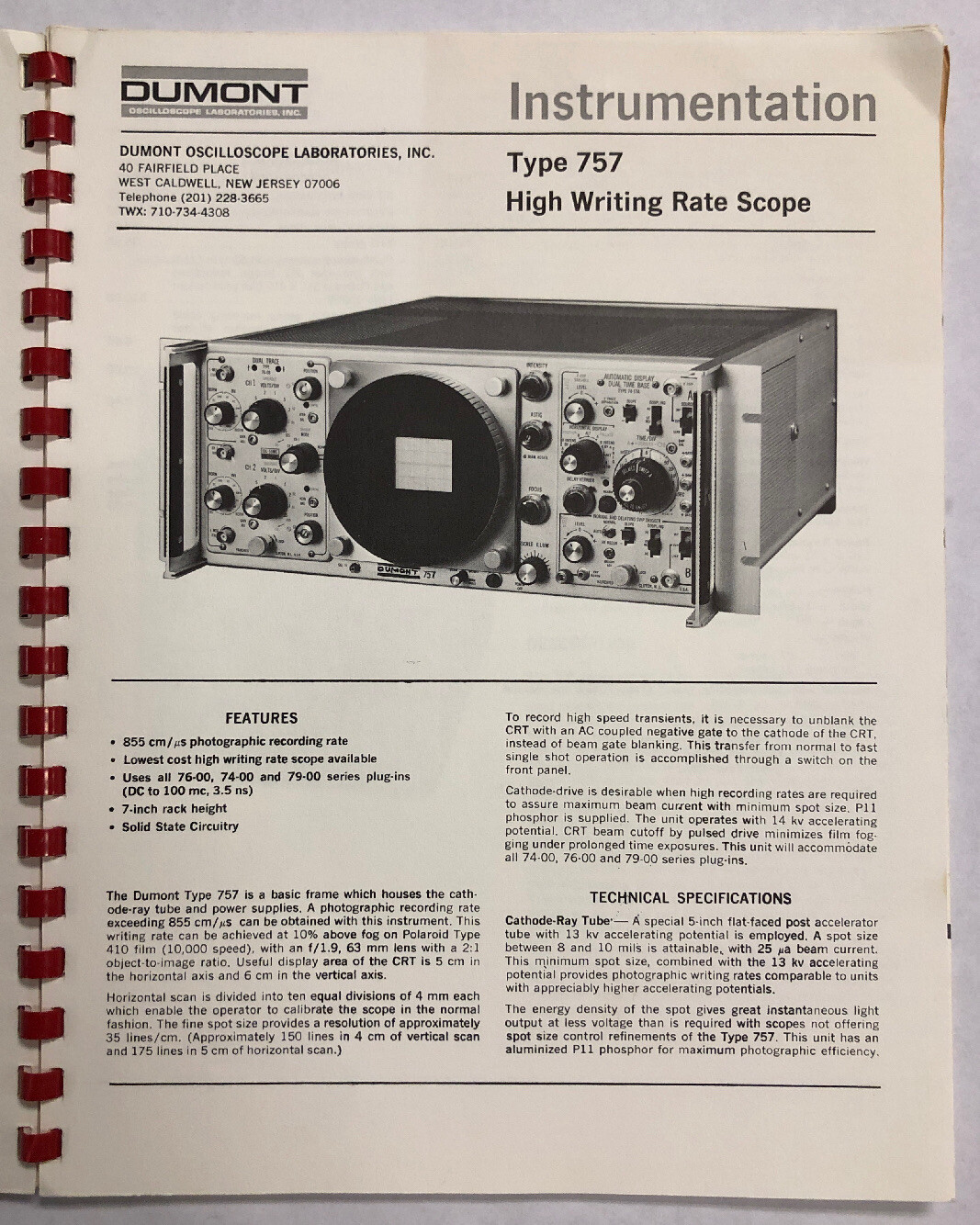Dumont Short Form Catalog No. 684 Dated 1968