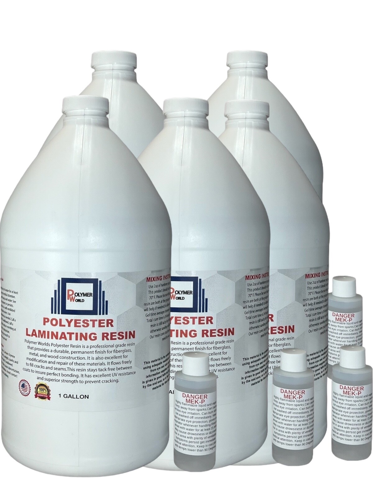 Polyester Resin 5 Gallons For Boats RV's Canoes Fiberglass Autos Boats Pools