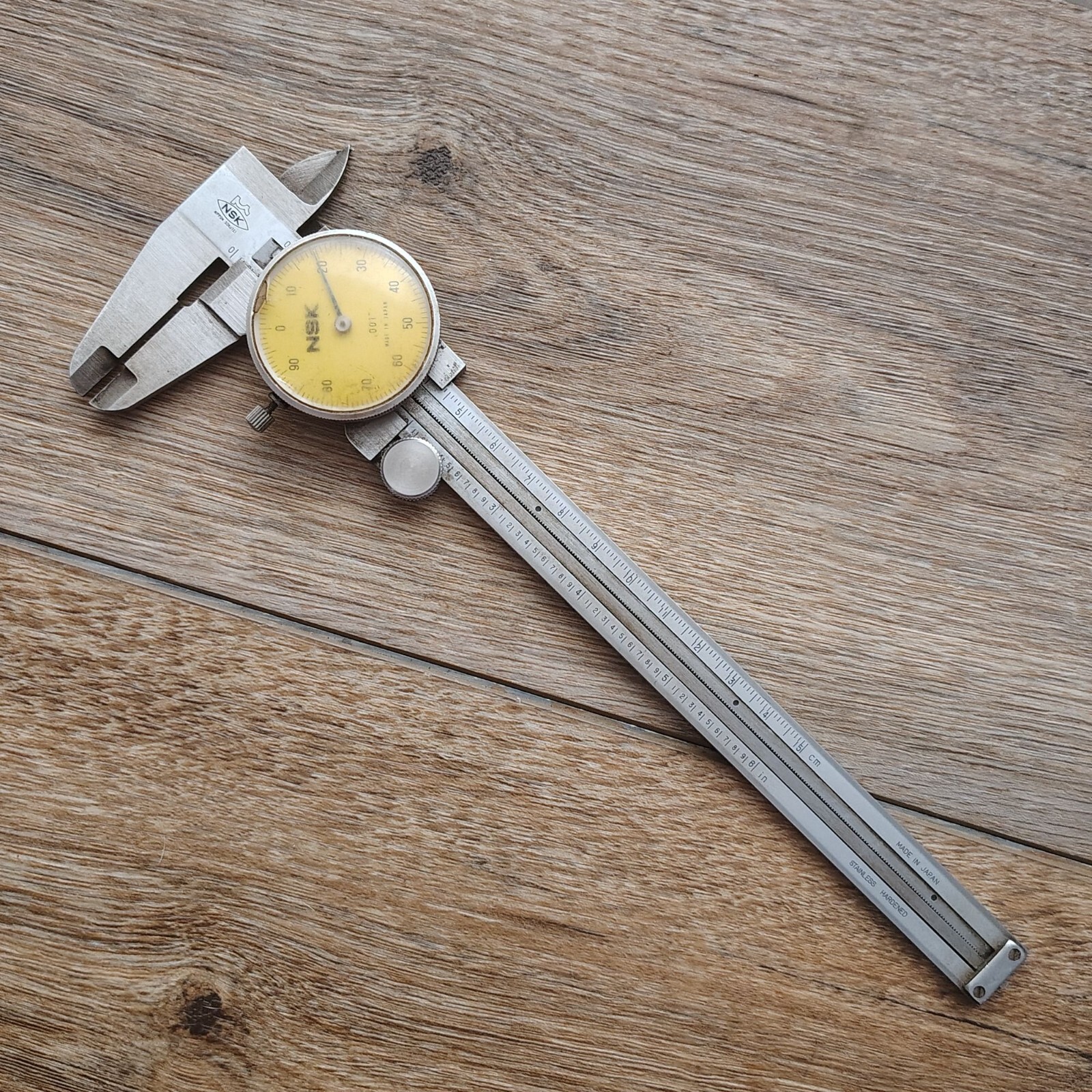 NSK 8" Dial Caliper with depth gage. Direct Drive Pinion .200/rev.