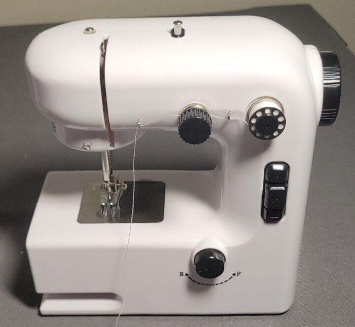 Mini Sewing Machine for Beginners, Two Speed Adjustment with Lights, Foot Pedals