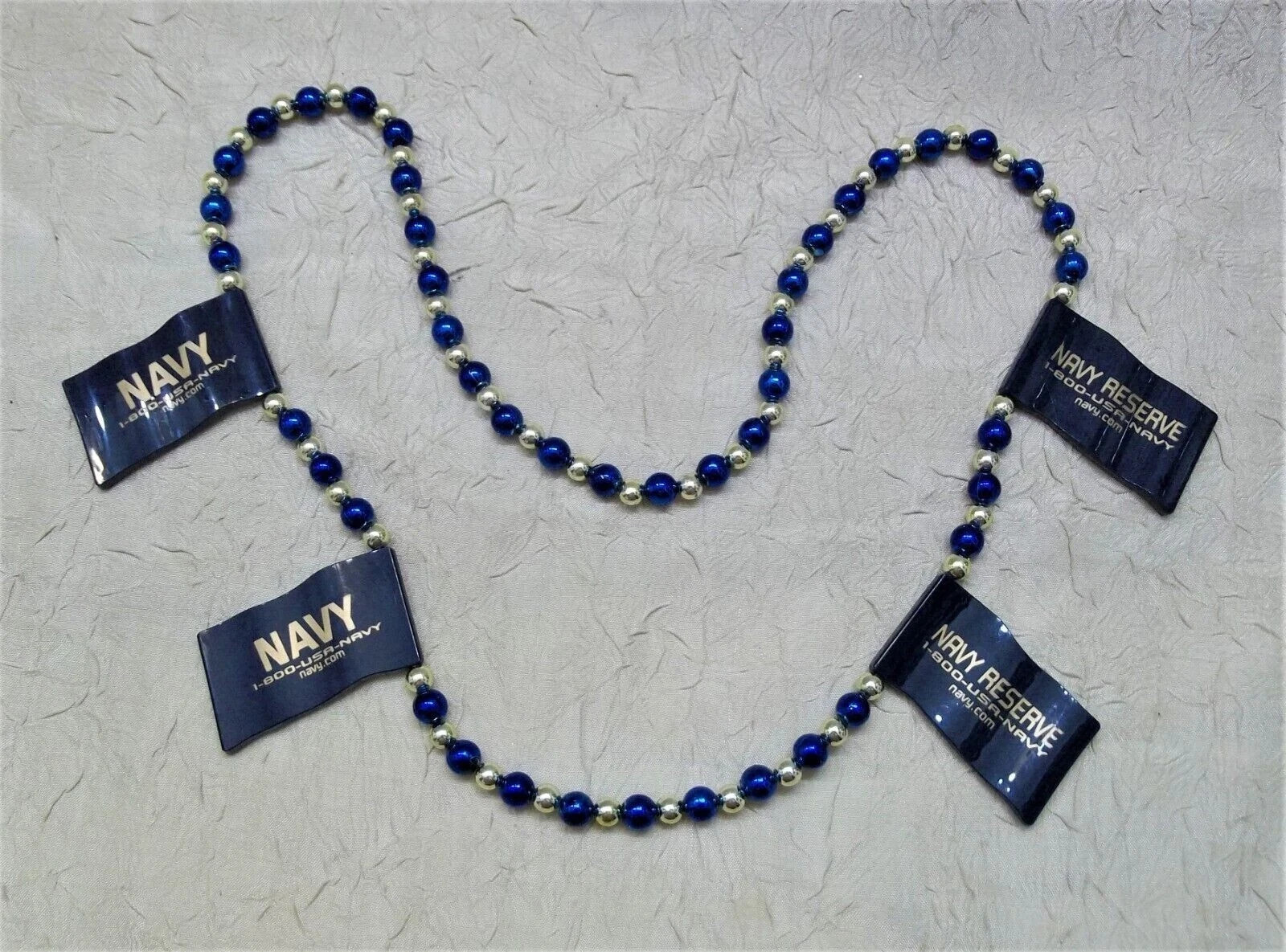 United States Navy Mardi Gras Beads Navy Reserve New