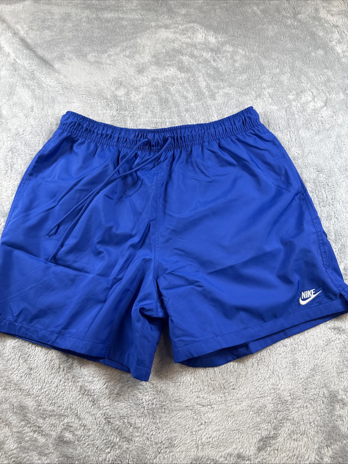 Nike Shorts Large Mens Blue Club 6" Woven Flow Standard Fit $55