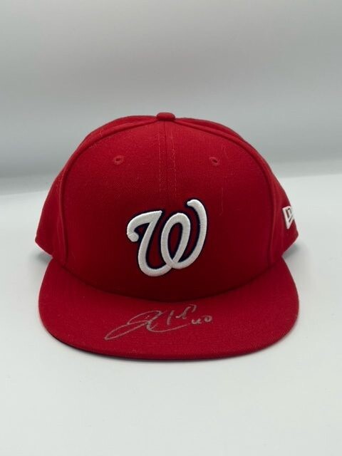 Wilson Ramos Autographed Signed Washington Nationals New Era Hat JSA COA