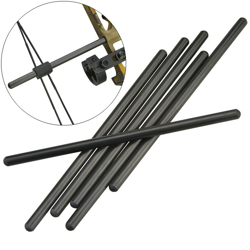 1pc Carbon Compound Bow String Stabilizer Suppressor Rod Silencer Archery DECUT