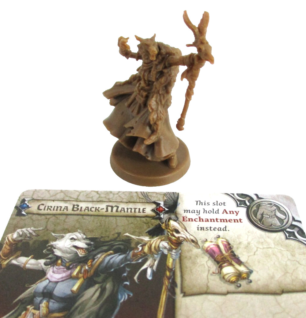ZOMBICIDE: White Death Frozen Fortress CIRINA BLACK-MANTLE Mini & Card NEW!!