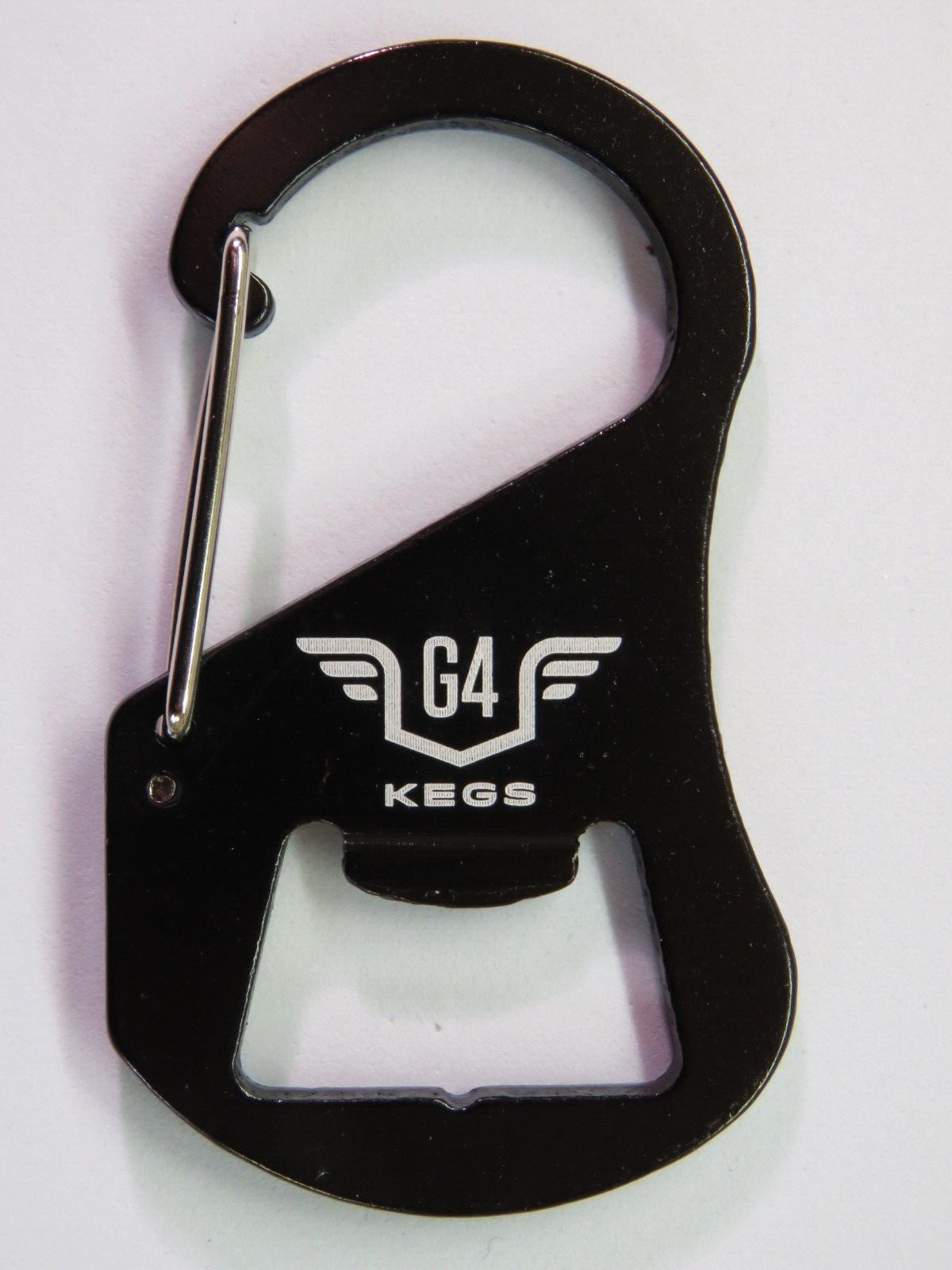 Metal Key Chain Carabiner Bottle Opener: Oregon Based Steel Keg, Growler Service