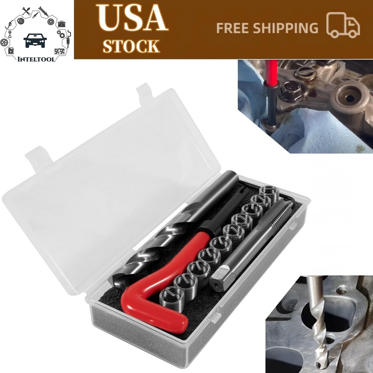 1420 Engine Cylinder Head Bolts Thread Repair Kit for Honda,Toyota 11.5mm x 1.5