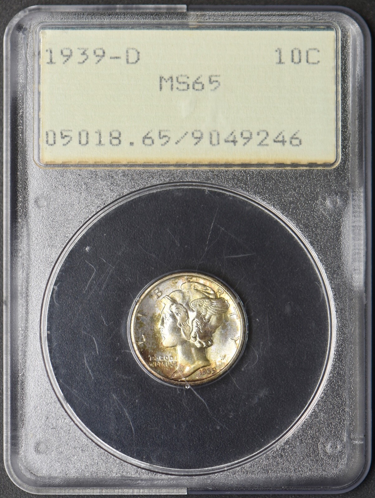 1939-D Mercury Silver Dime - PCGS MS65 - Gen 1.2 OGH Rattler - ✪COINGIANTS✪