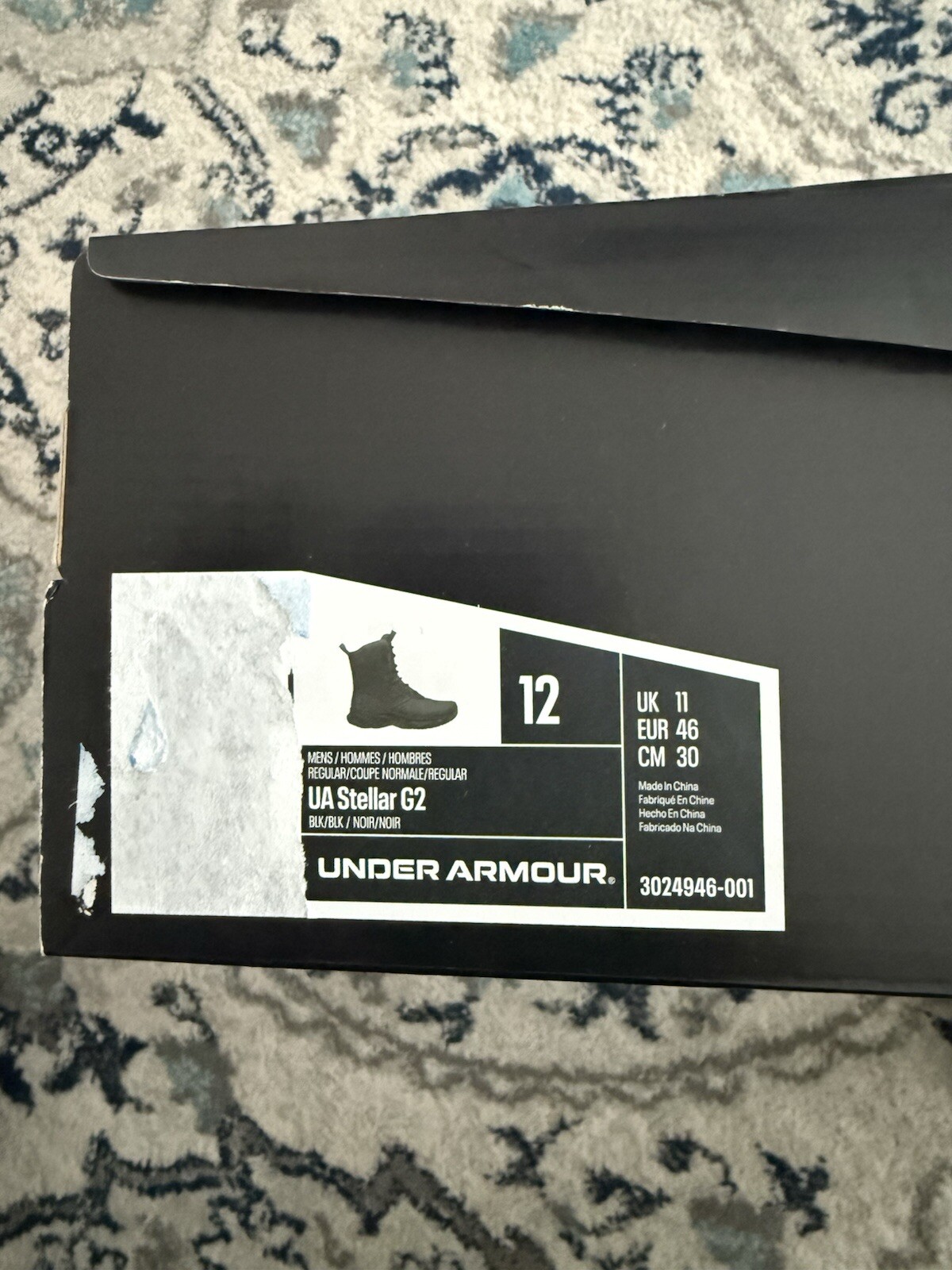 Under Armour 3024946-001 Men's UA Stellar G2 8" Tactical Duty Hiking Boots BNIB