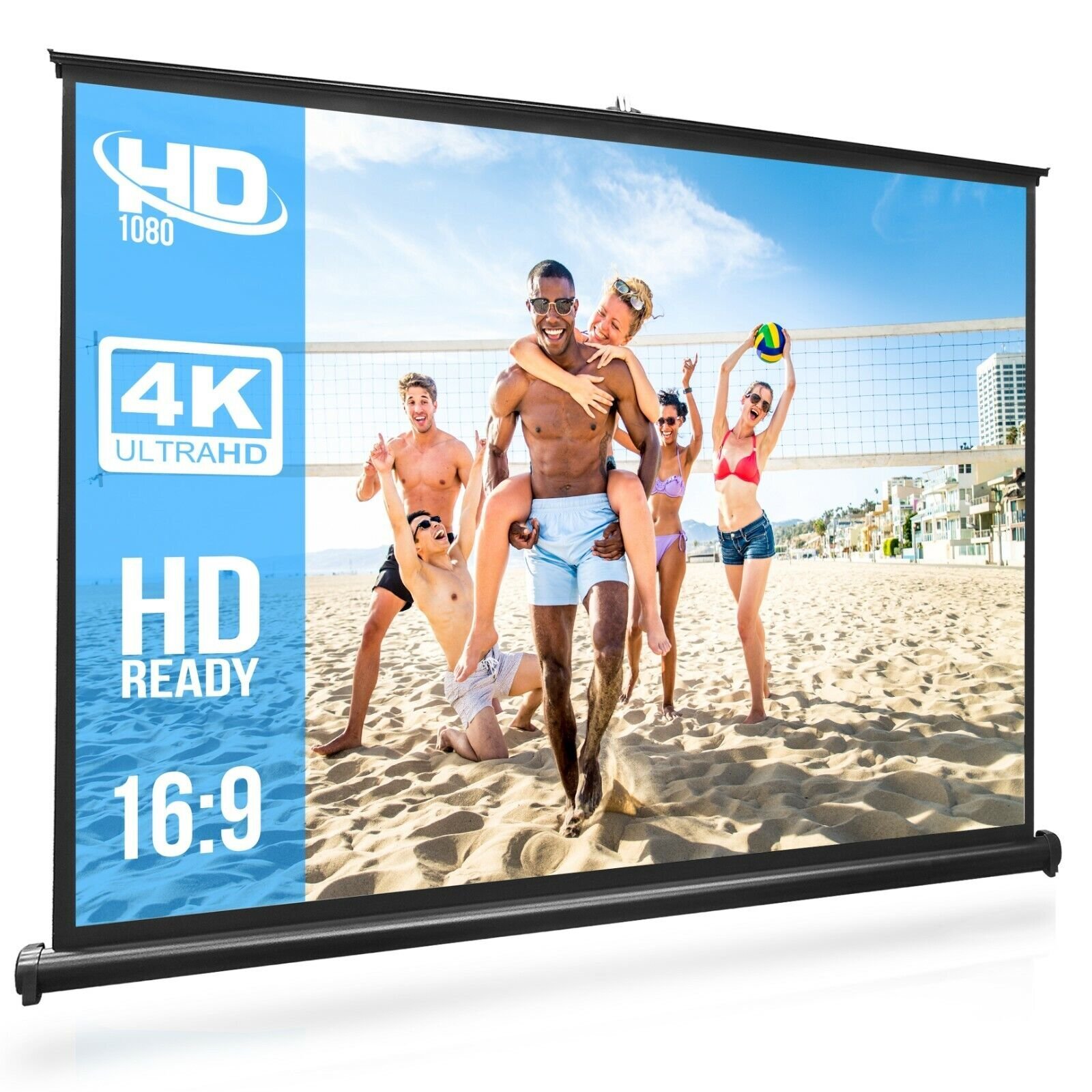 Pyle PRJTP53 50" Projector Screen, mobile Pull-Out Style Portable (40'' x 30'')