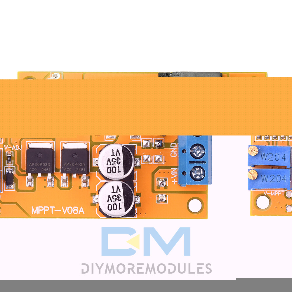 100W 5A MPPT Solar Panel Regulator Controller Battery Charging DC 8-28V Switch