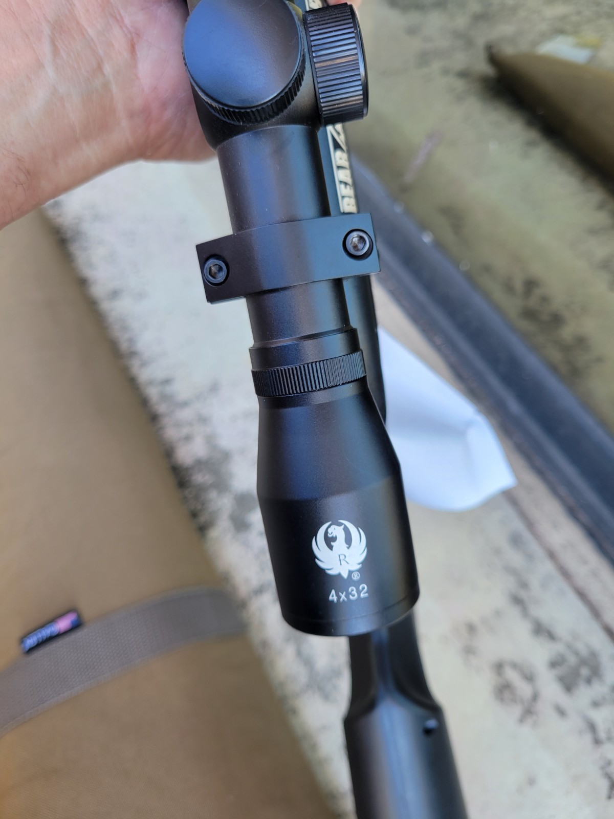 Bear River Black Ops .177 Break Barrel Air Rifle Scope Case Adjustable Stock