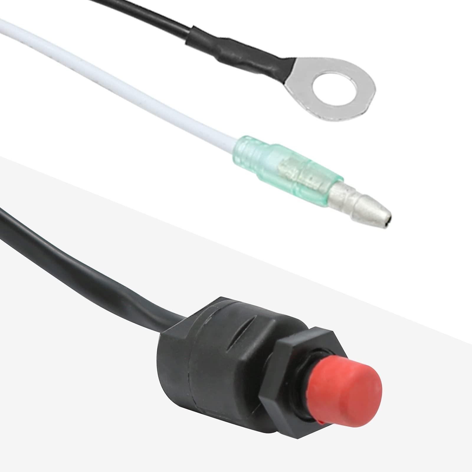 Boat Motor Kill Stop Switch, Handlebar Start Stop Kill Switch Box Aassy & Red