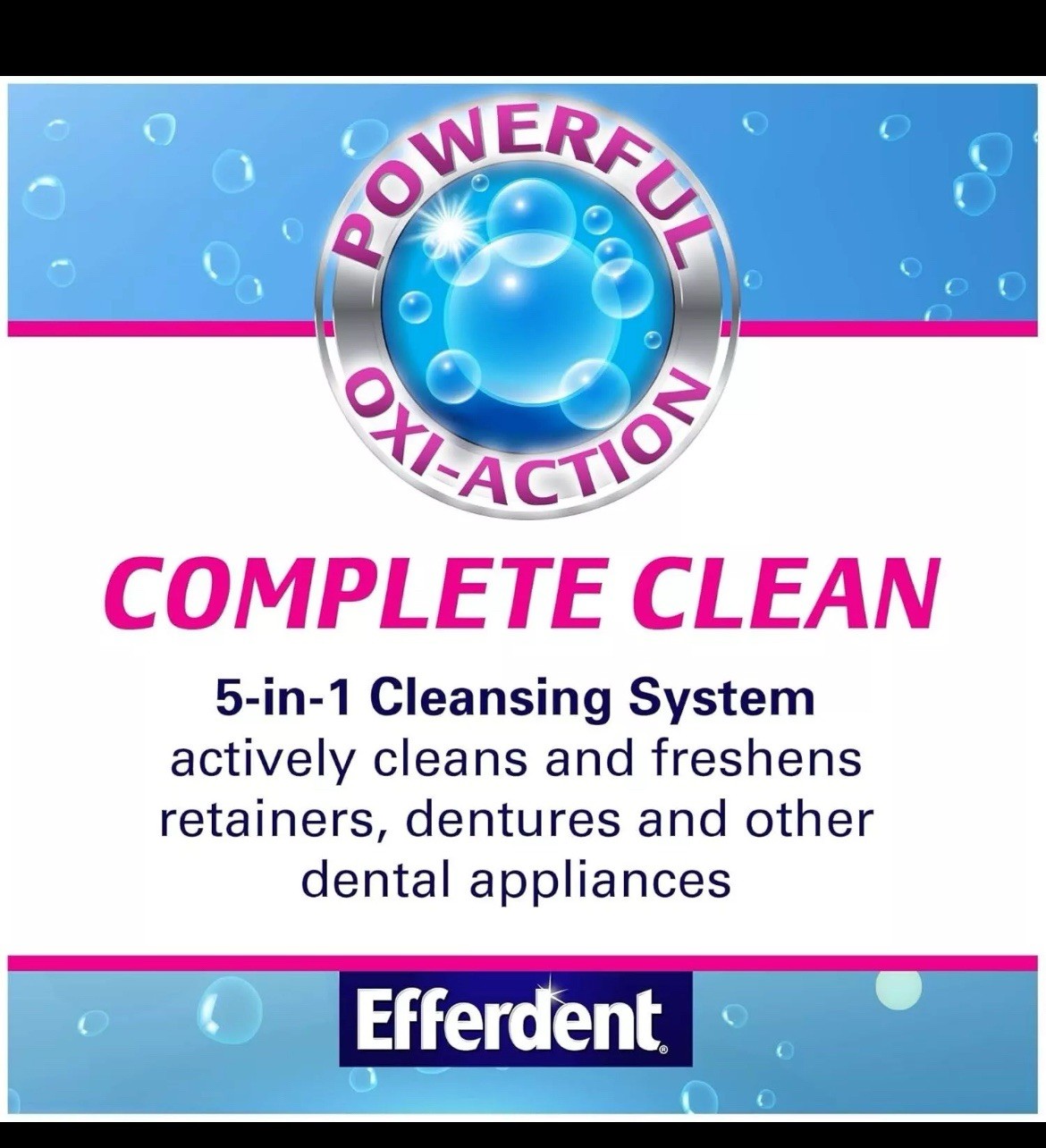 Denture Cleanser Tablets, Complete Clean, Tablets, Multicolor, 252 Count...
