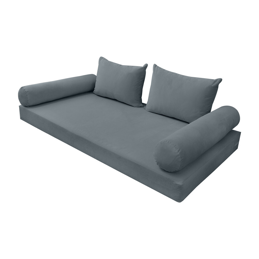 |SLIPCOVER ONLY| S.V4 Velvet Daybed Mattress Pillow Knife Edge Twin-XL AD347