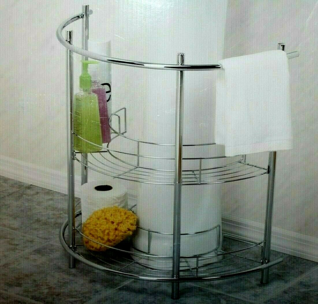 Creative Ware Metal Pedestal Sink Organizer - Chrome