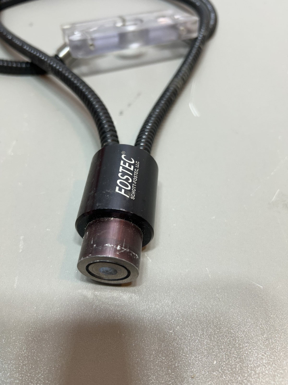 SCHOTT Fostec ColdVision Fiber Optic Light Guide w/ Mount Head - TESTED WORKING