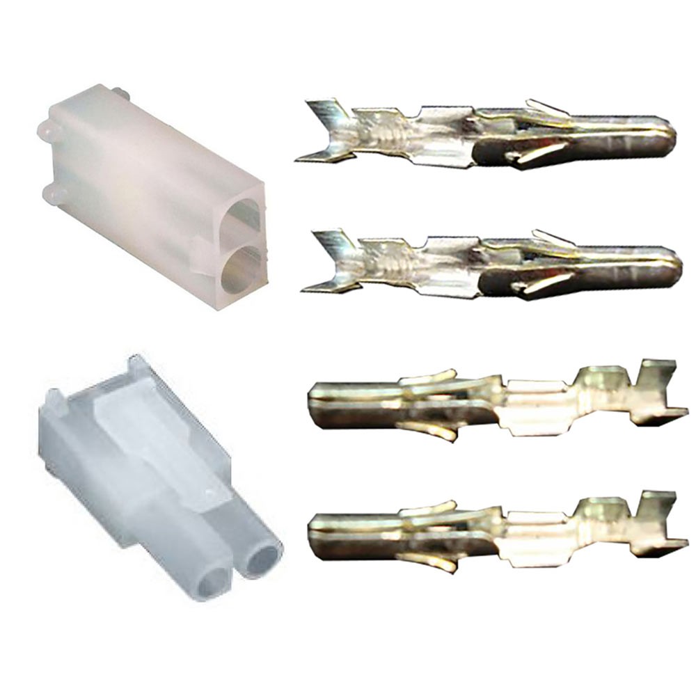 2 Pin Male & Female Arcade Pinball Power Plug with Pins - .093