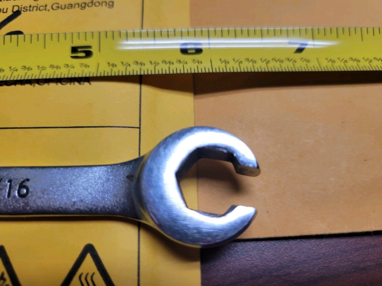 Wright # 1614 3/8" X 7/16" Flare Nut Wrenches 6 Pt. NICE