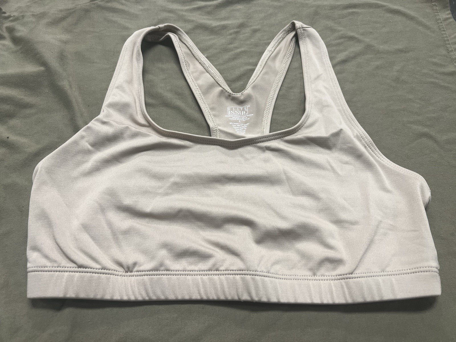 Elite Issue Desert Tan Tactical Bra New Size Medium, Color- Beige