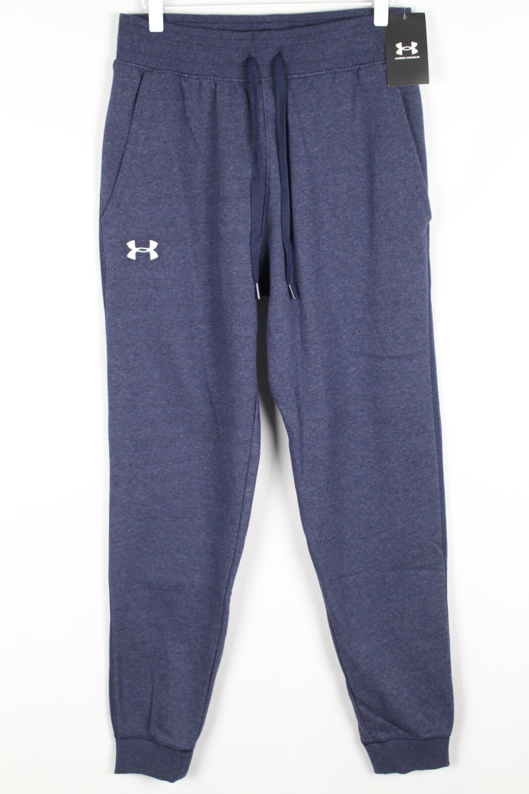 Under Armour Men's UA Hustle Fleece Joggers Pants Navy Heather 1317455 411