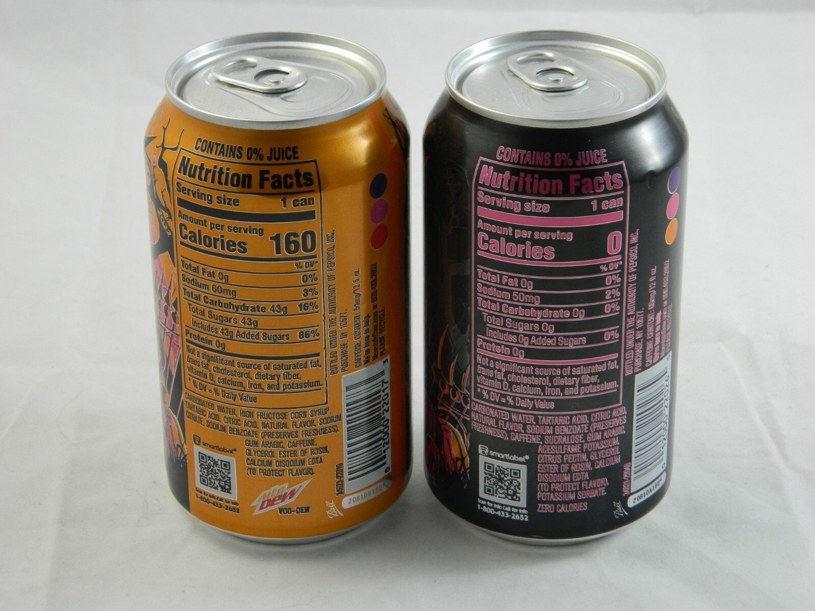 Mountain Dew Voo Dew 2022 Zero Sugar Regular 12 Oz Can VooDew New MTN 2 Pack